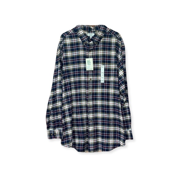 Sz2X Croft & Barrow Soft Flannel Button Down - Picture 2 of 8